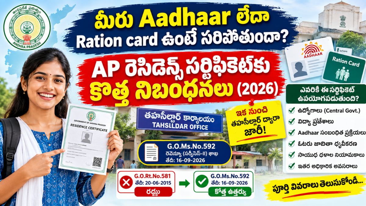 AP Residence Certificate 2026